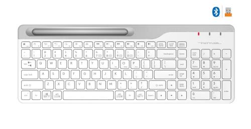 A4 TECH FBK25 BEYAZ BLUETOOTH+2.4GHZ NANO FN-MULTİMEDYA KABLOSUZ KLAVYE